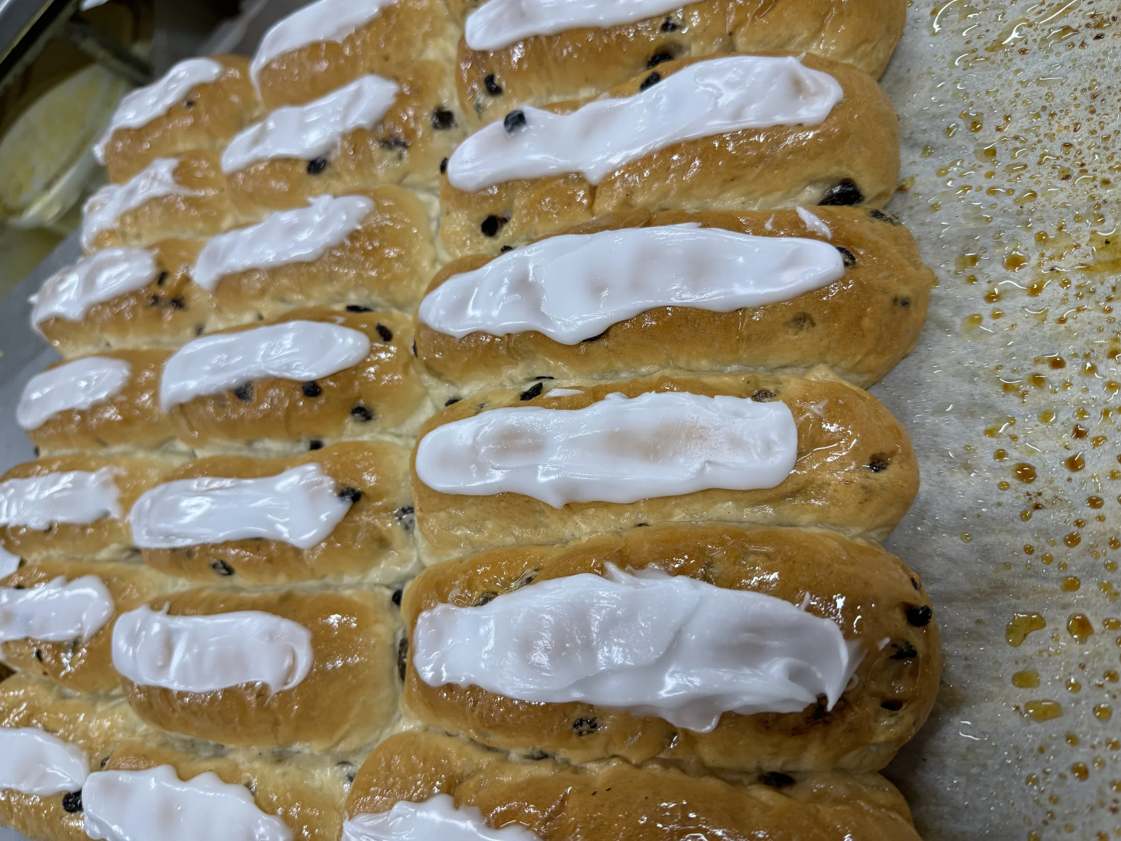 Iced Finger Buns — Kipling's Bakery, Port Wakefield